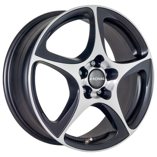 Ronal R53 W8 R18 PCD5x114.3 ET45 DIA82 matt black front diamond cut